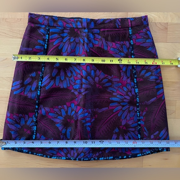 J. Crew Iridescent Midnight Floral Jacquard Mini Skirt - Picture 8 of 15